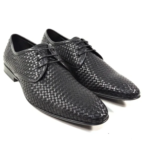 ALBERTO CICCIOLI 🇮🇹 MEN'S BLACK SOFT LEATHER COMFORT FASHION SHOES - Picture 2 of 7